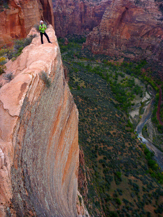 Zion: The Promised Land Standing on a cliff