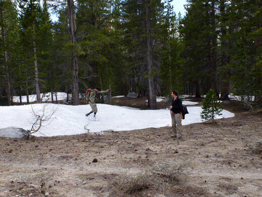 A Very Mammoth Birthday Little snow mounds left over from spring