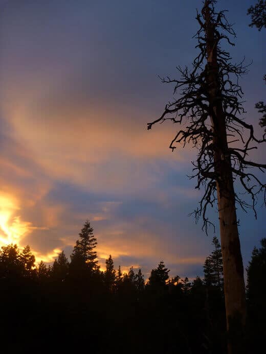 A Very Mammoth Birthday Back at the trailhead before the sun went down