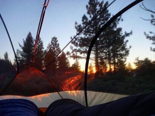 Yosemite in July-uary Sunrise from our tent