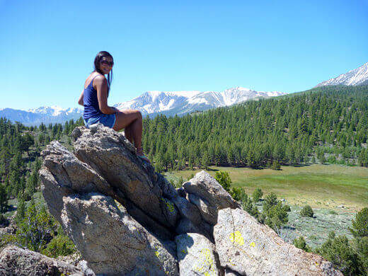 Hiking above the horse meadow