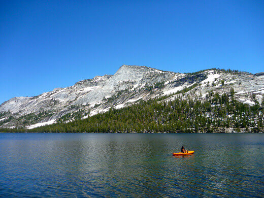 Yosemite in July-uary Tenaya Lake in Yosemite