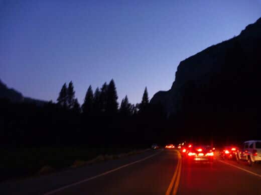 Yosemite in July-uary Long drive home out of Yosemite Valley