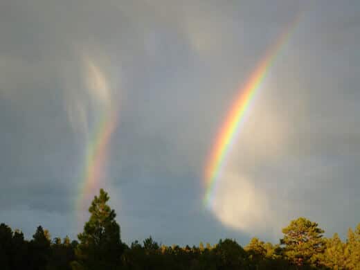 Favorite Moments from Pagosa Springs A double rainbow