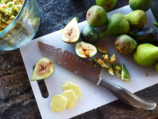 Spiced Fig Jam with Ginger Fresh figs and ginger root