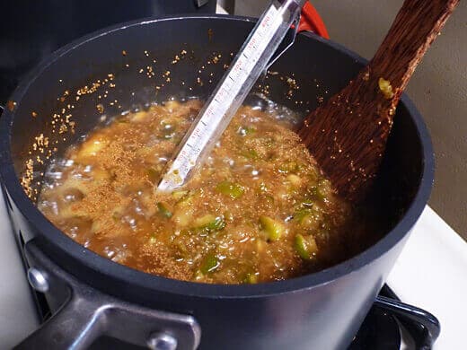 Spiced Fig Jam with Ginger Boil down the mixture until the jam is rich and thick