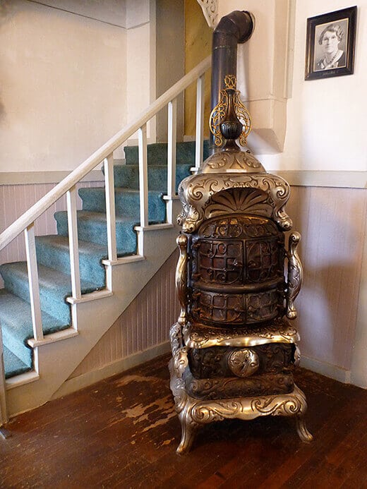 Road Trip Through Southern Colorado Vintage potbelly stove