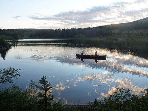 Road Trip Through Southern Colorado Canoeing on Molas Lake