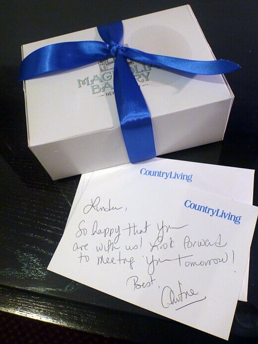 I Won! Country Living's Blue Ribbon Blogger Awards Sweet welcome gift from Country Living