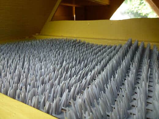 Aloha to the New Tiki Coop! Plastic nest pads inside the egg box