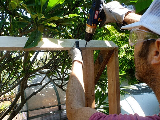 The Nuts and Bolts of the Tiki Coop Framing the coop and run