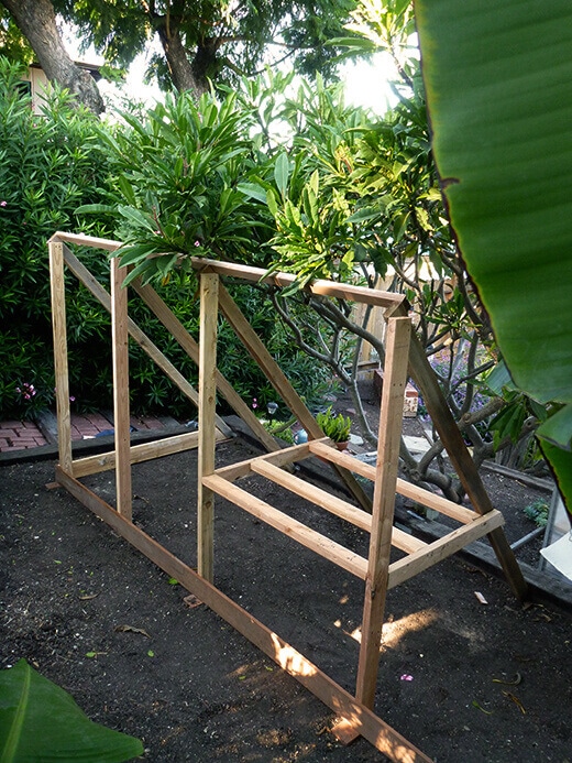 The Nuts and Bolts of the Tiki Coop Framing the coop and run
