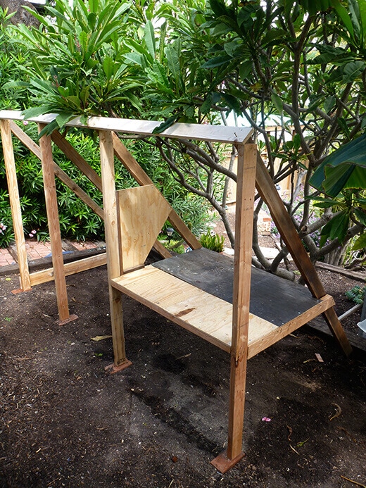 The Nuts and Bolts of the Tiki Coop Framing the coop and run