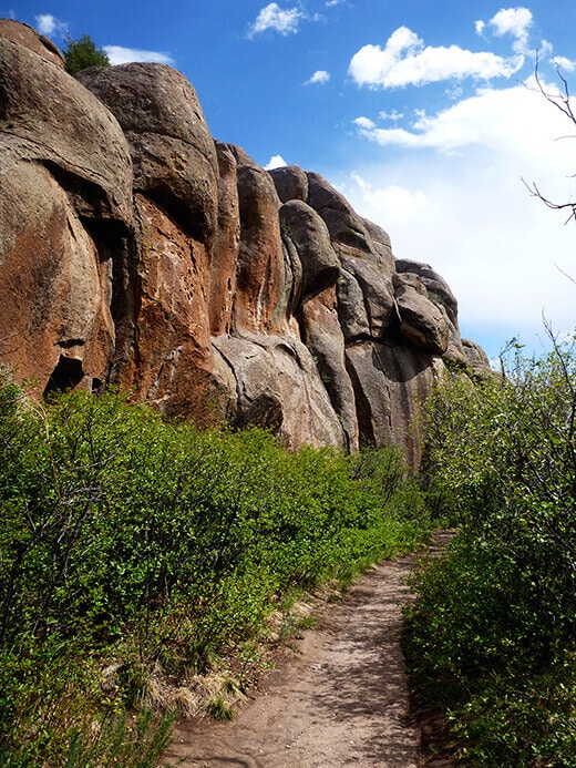 Penitente Canyon Trail leading to Penitente Canyon climbing areas