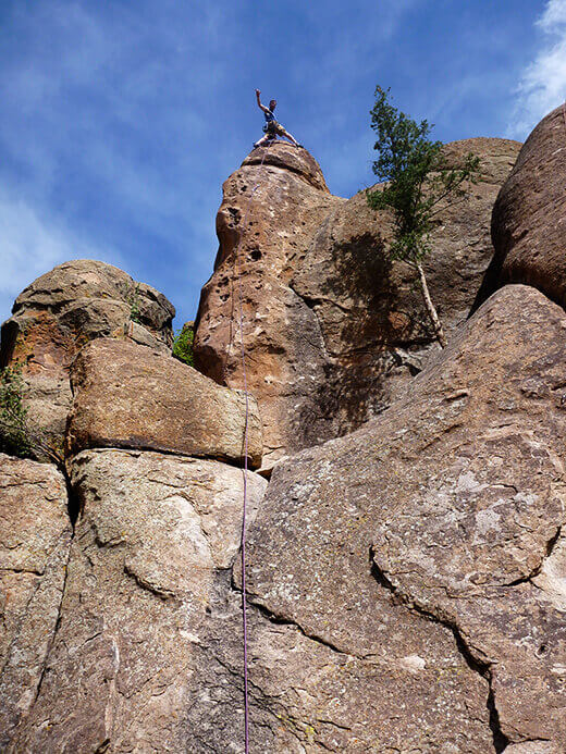Penitente Canyon Leading Captain America in Penitente Canyon