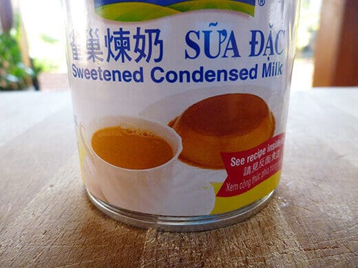 Sweetened condensed milk from an Asian market