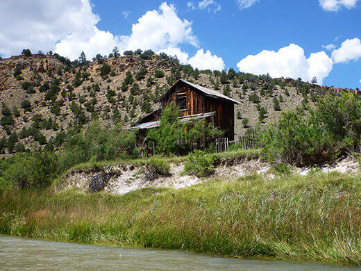 Kayak Camping on the Rio Chama An old 1800s homestead on the Rio Chama