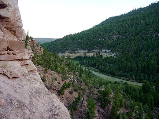 Kayak Camping on the Rio Chama Overlook of the Rio Chama