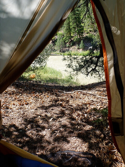 Kayak Camping on the Rio Chama Waking up to a beautiful morning on the river