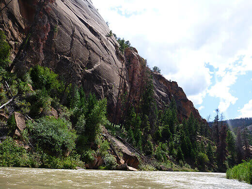 Kayak Camping on the Rio Chama Chama Canyon rising 1,500 feet above the Rio Chama
