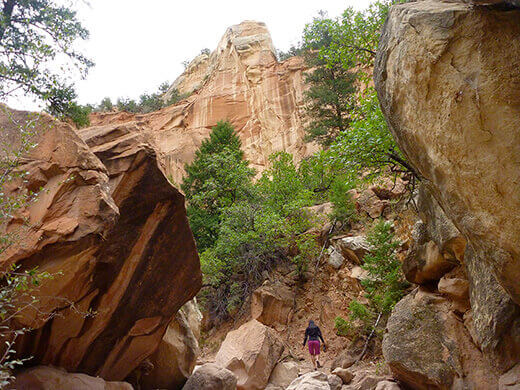 Kayak Camping on the Rio Chama Slot canyon in the Rio Chama Wilderness