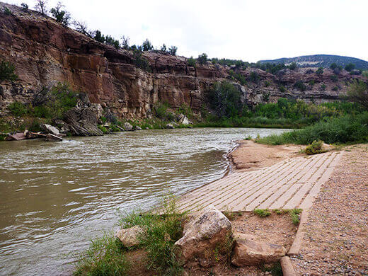 Kayak Camping on the Rio Chama Big Eddy take-out on the Rio Chama