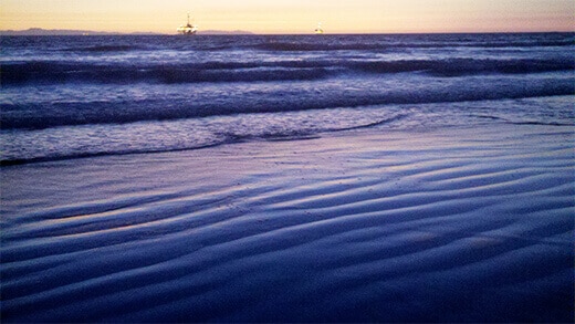 Weekend Meditation: Shifting Sands Dusk at Huntington Cliffs