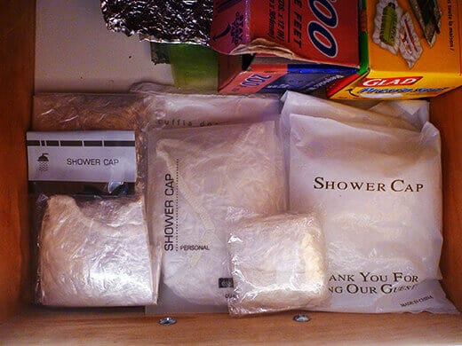 Shower Cap as Kitchen Tool The lowly shower cap, elevated to kitchen essential