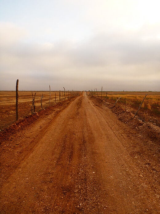 Chasing the Solar Eclipse Speeding down a dirt road to chase the solar eclipse