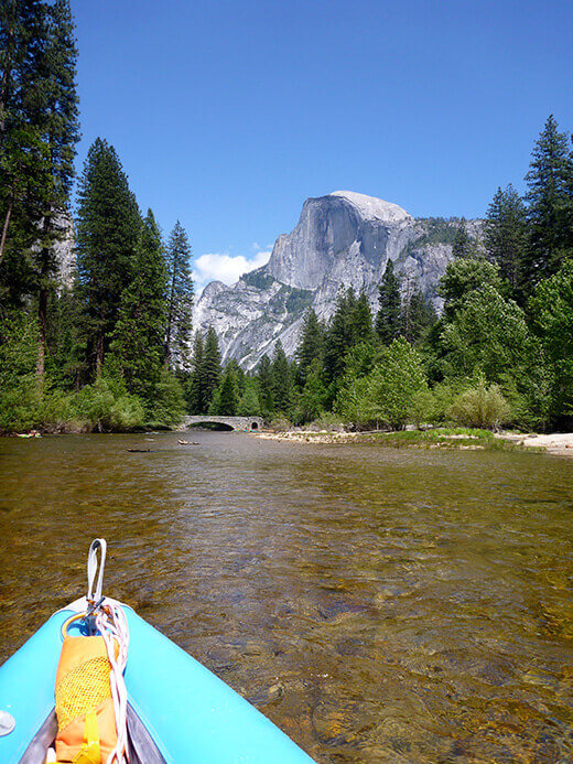 Floating Through Yosemite Valley on the Merced View of Half Dome from the Merced