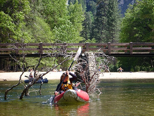 Floating Through Yosemite Valley on the Merced Paddling on the Merced River