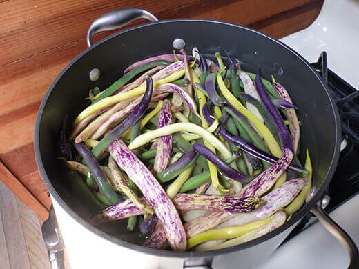 Three Bean Summer Salad Blanch beans for three minutes