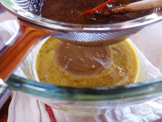 Vietnamese Coffee (Cà Phê Sữa) Ice Cream Strain a little bit of the cream mixture at a time to temper the yolks