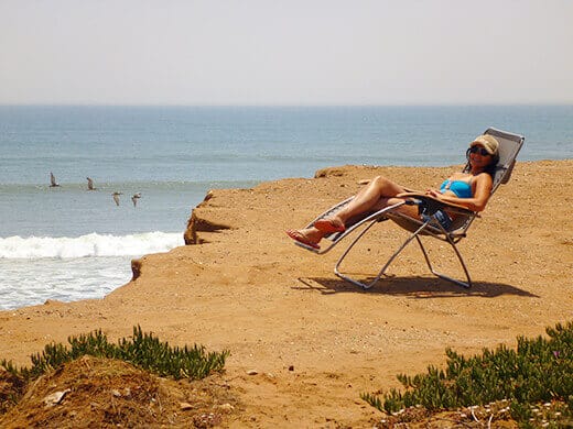 Ahhh... Relax! Lounge Lizard Giveaway From TravelChair Lounging in the Lounge Lizard chair by TravelChair