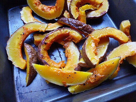 Black Futsu Squash Roasted Black Futsu Japanese heirloom squash