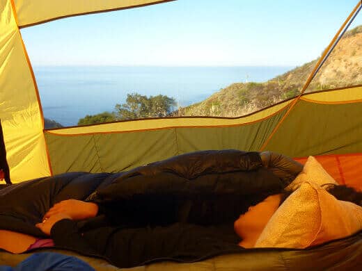 Oceanview camping in Big Sur