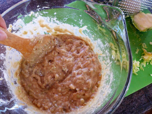 Add dry ingredients to batter and mix well