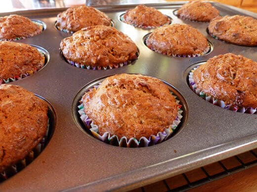 Remove pan from oven and let the muffins cool