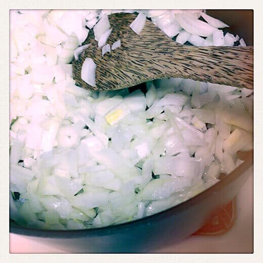 Saute onions