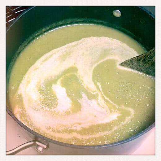 Stir in heavy whipping cream
