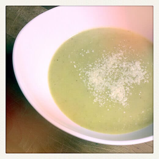 Curried zucchini soup