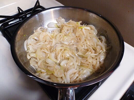 Caramelize onions to your liking