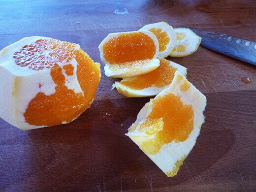 Slice off the pith