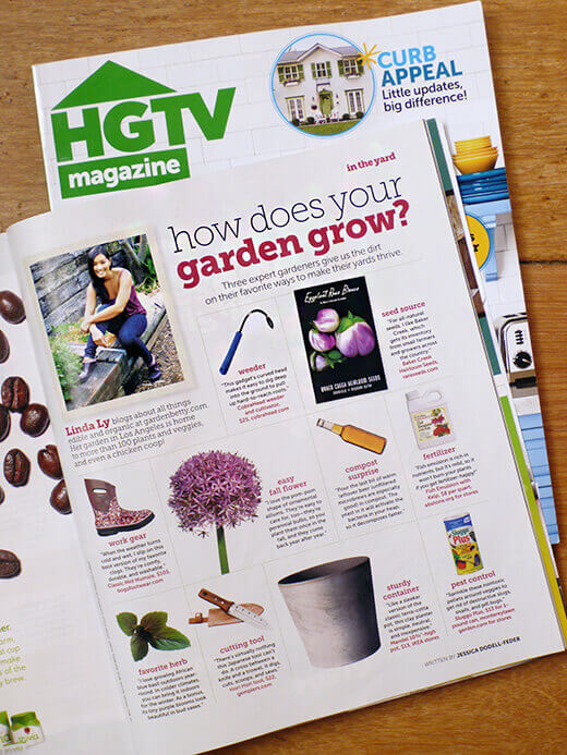 Garden Betty in HGTV magazine