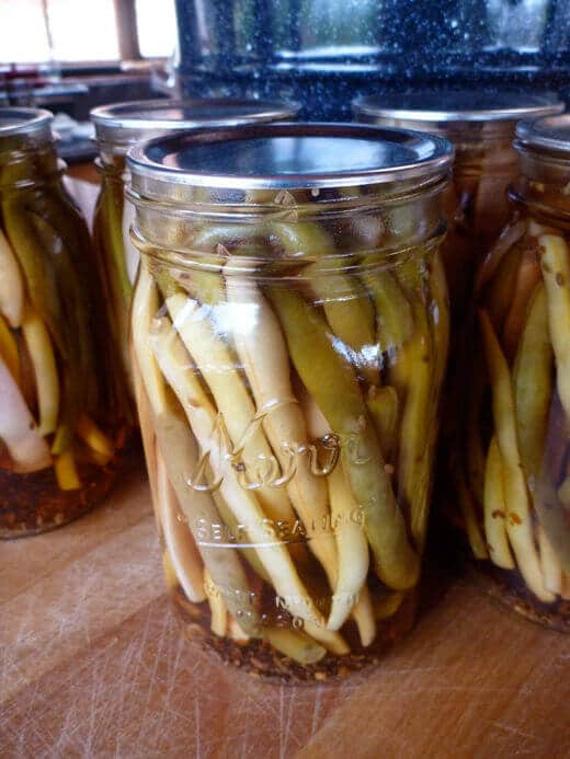 Pickled dilly beans