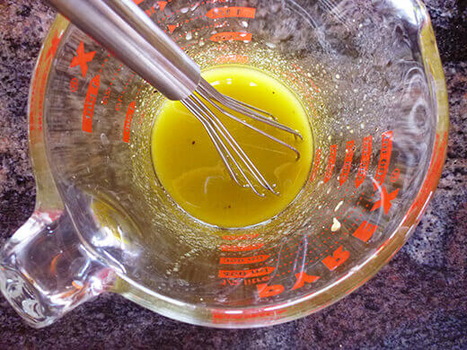 Whisk together the dressing