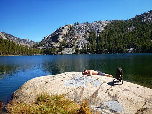 Relaxing at Shadow Lake