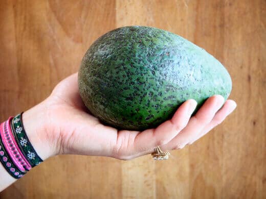 A hefty California avocado