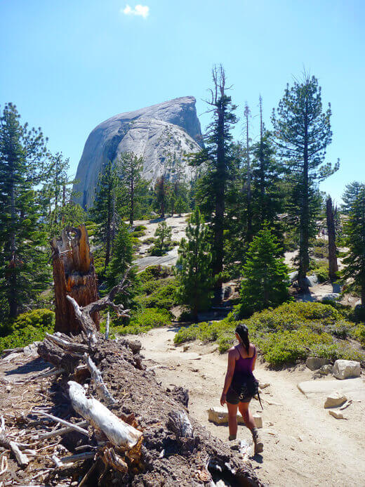 The trail to Half Dome