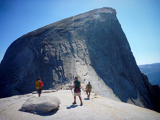Approaching the Half Dome cables